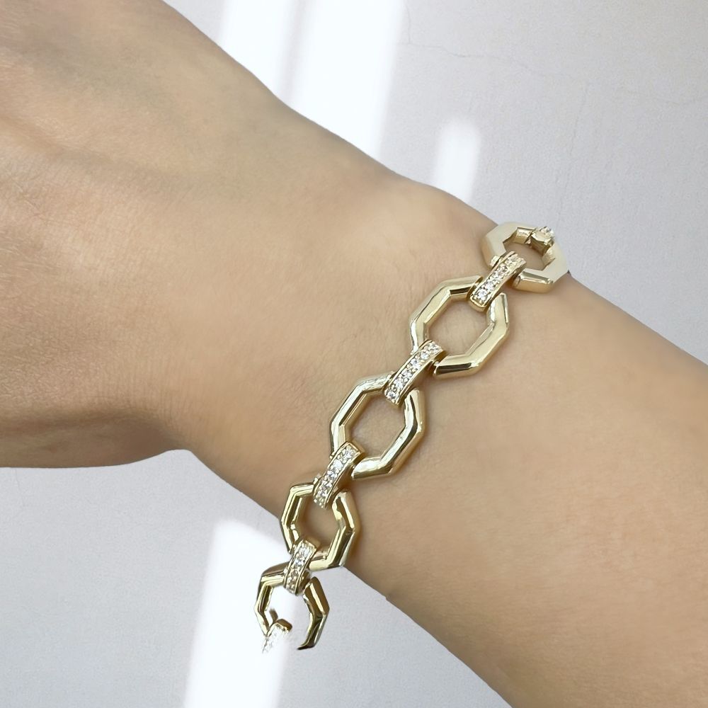 Taşlı Petek Bileklik – BLK1008