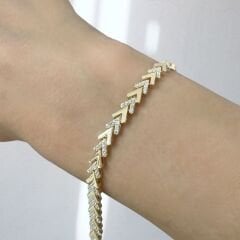 Taşlı Balıksırtı Bileklik – BLK1013