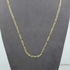Figaro Zincir 14 Ayar Altın 50 cm Orta