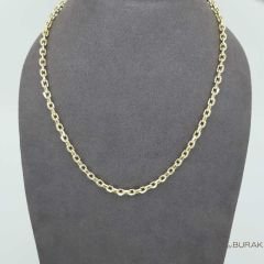 Doç Zincir 14 Ayar Altın 60 cm Orta