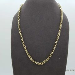 Ataçlı Doç Zincir 14 Ayar Altın 60 cm