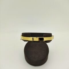 Sarı Altın Kalın Kelepçe - KLP0327