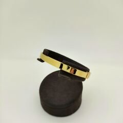 Sarı Altın Kalın Kelepçe - KLP0327