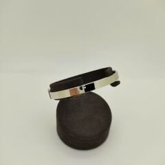 Beyaz Altın Kalın Kelepçe -KLP0328