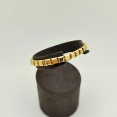 Kare Plaka Altın Esneyen Bilezik- KLP0336