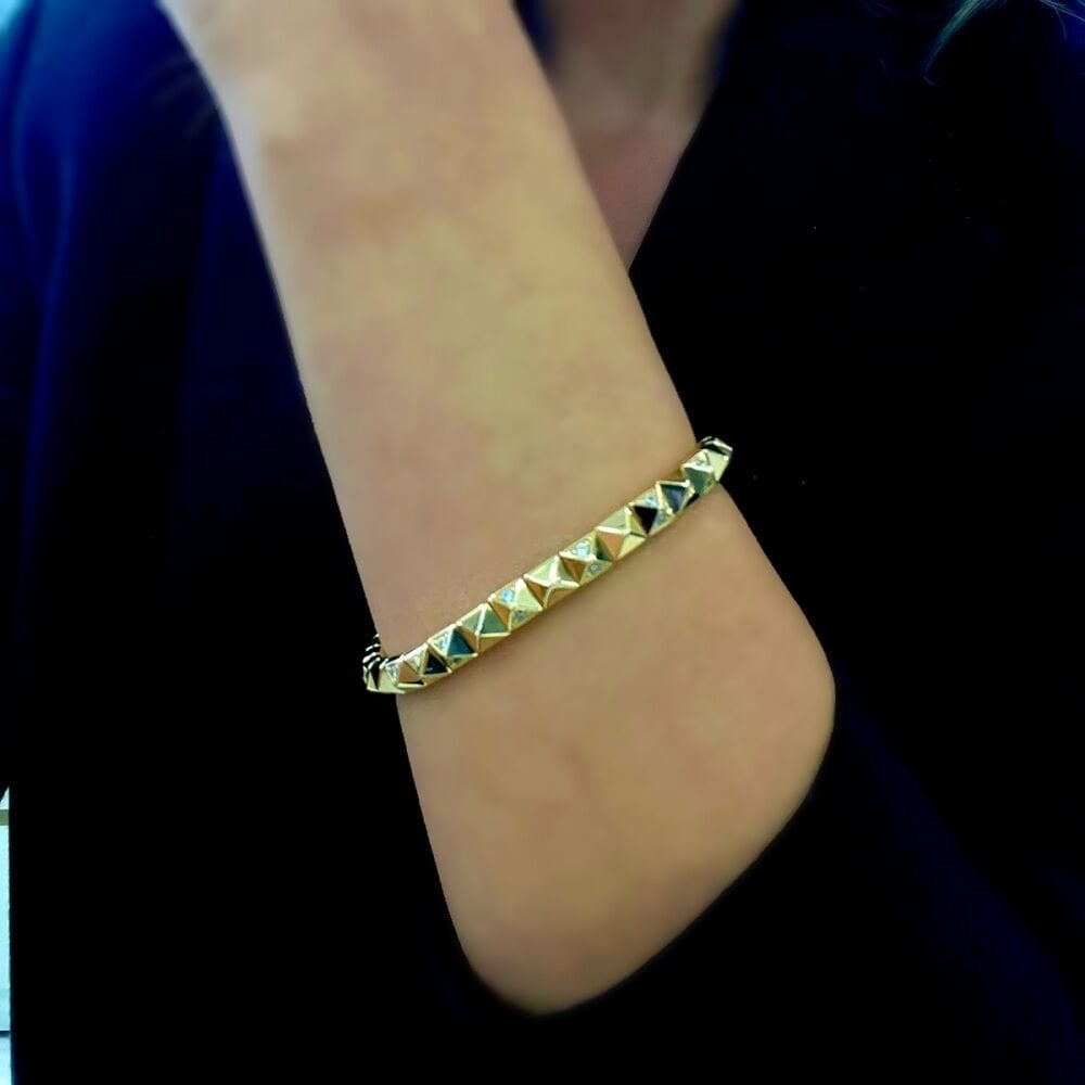 Piramit Esneyen Altın Bilezik- KLP0335