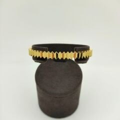 Geometrik Tasarımlı Altın Kelepçe - KLP0332