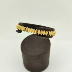 Geometrik Tasarımlı Altın Kelepçe - KLP0332