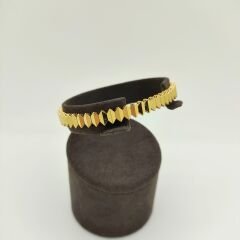 Geometrik Tasarımlı Altın Kelepçe - KLP0332