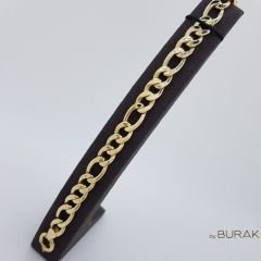 Gurmet Zincir Bileklik 14 Ayar Altın – Orta Geniş