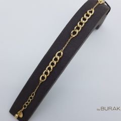 Gurmet Zincir Bileklik 14 Ayar Altın - İnce