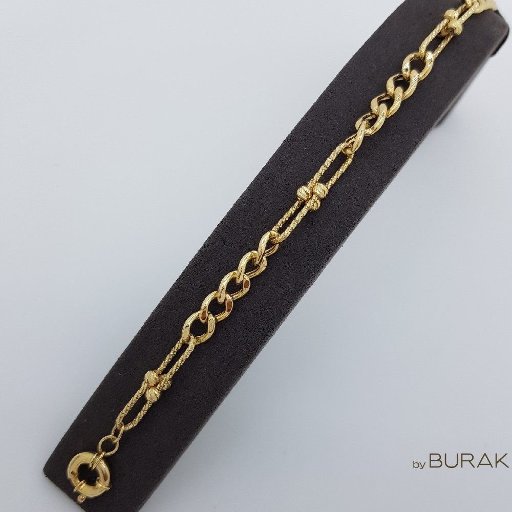 Ataçlı Gurmet Zincir Bileklik 14 Ayar Altın