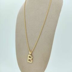 B Harfi Kolye Ucu- KLU0674