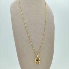 B Harfi Kolye Ucu- KLU0674