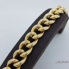 Gurmet Zincir Bileklik 14 Ayar Altın - Kalın