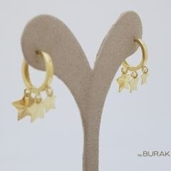 Yıldız Sallantılı Halka Küpe