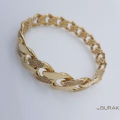 Gurmet Zincir Taş Detaylı Kelepçe