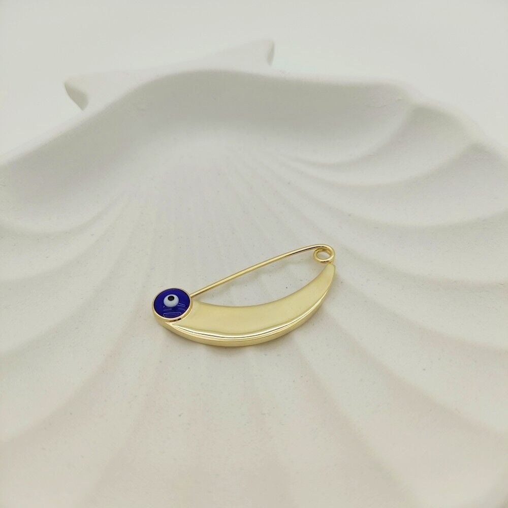 Nazar Boncuklu Bebek Yaka İğnesi- KLU0669