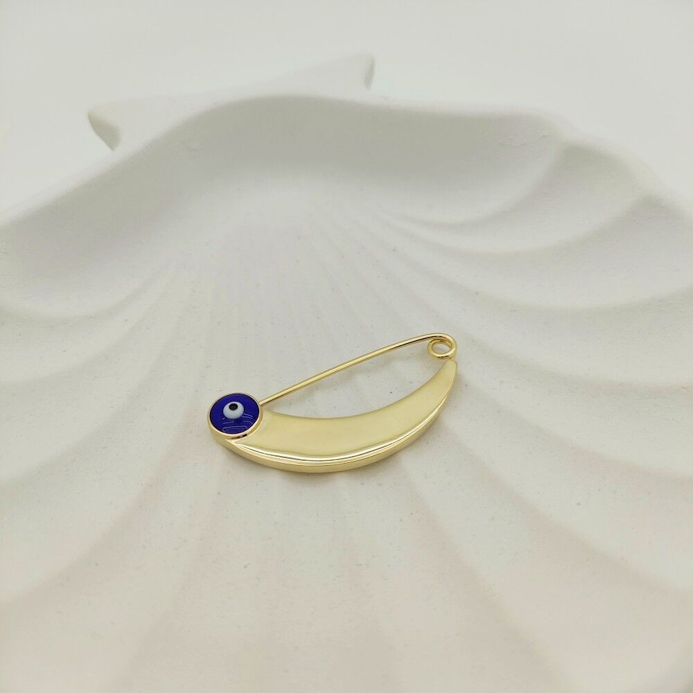 Nazar Boncuklu Bebek Yaka İğnesi- KLU0669