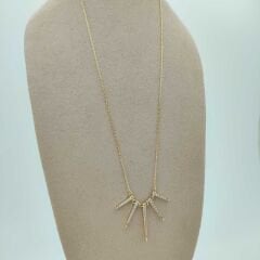 Taşlı Ok Kolye- KLY1037