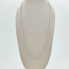 Lazer Kesim İtalyan Zincir Top Kolye Çift Renk - ZNC0546