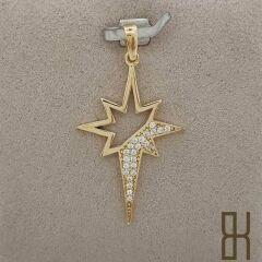 Taşlı Kutup Yıldızı Kolye Ucu