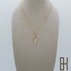 Taşlı Kutup Yıldızı Kolye Ucu