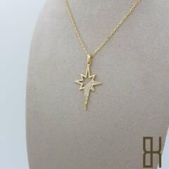 Taşlı Kutup Yıldızı Kolye Ucu