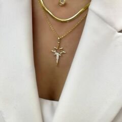 Taşlı Kutup Yıldızı Kolye Ucu