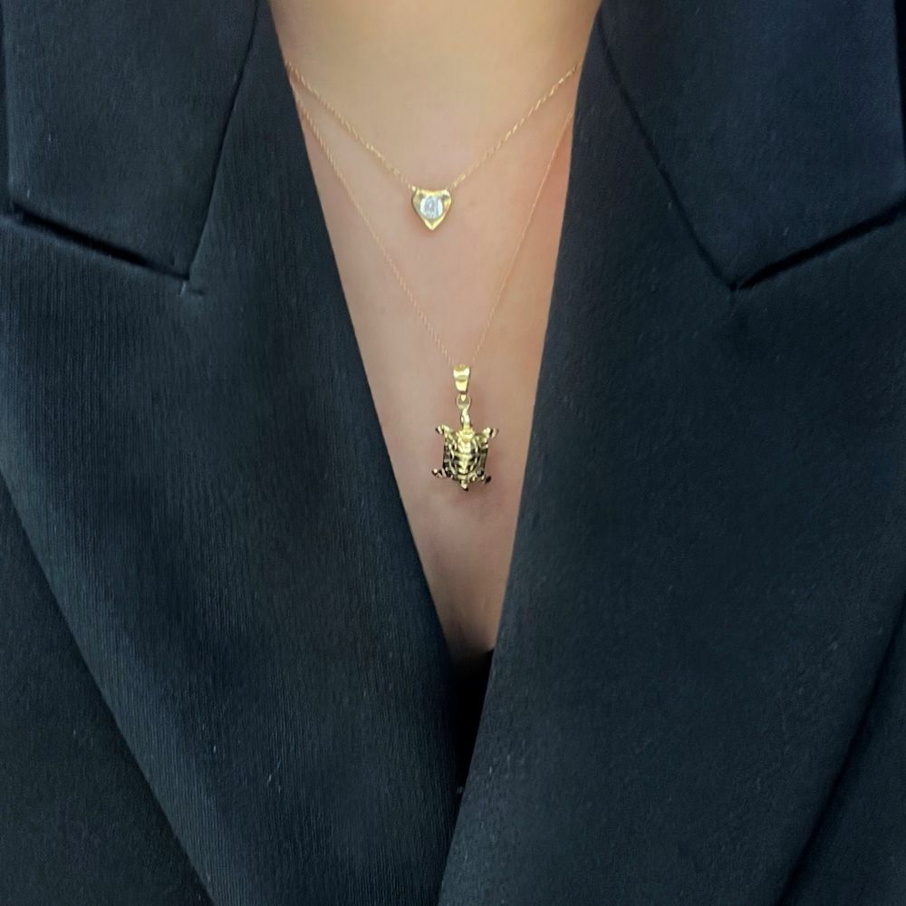 Kaplumbağa Kolye Ucu