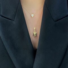 Kaplumbağa Kolye Ucu