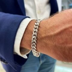 Pırlanta Taşlı Gurmet Zincir Bileklik - BLK1046