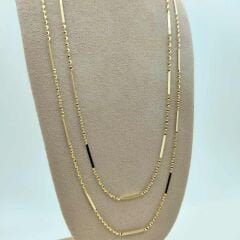 Sarmal Detaylı İtalyan Zincir Kolye - KLY1045