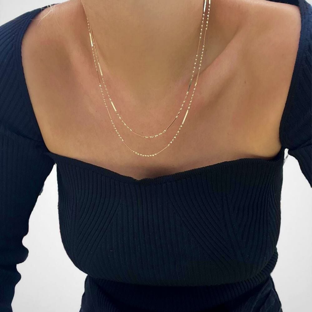 Sarmal Detaylı İtalyan Zincir Kolye – KLY1044