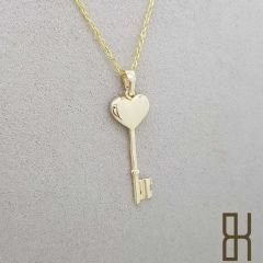 Kalp Anahtar Kolye Ucu