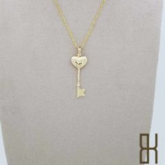 Kalp Anahtar Kolye Ucu