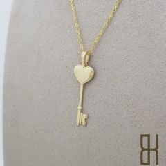 Kalp Anahtar Kolye Ucu