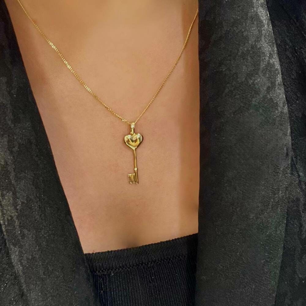 Kalp Anahtar Kolye Ucu