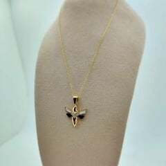 Taşlı Mineli Arı Kolye Ucu - KLU0683