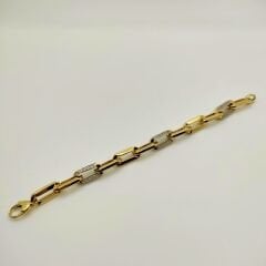 Taşlı Ataç Zincir Bileklik - BLK1047