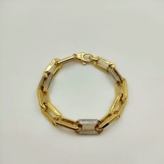 Taşlı Ataç Zincir Bileklik - BLK1047