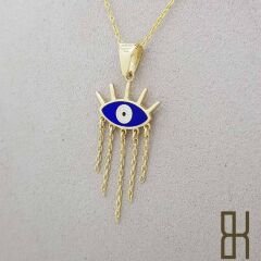 Göz Kolye Ucu Zincir Sallantılı