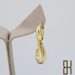 Oval Form Halka Küpe