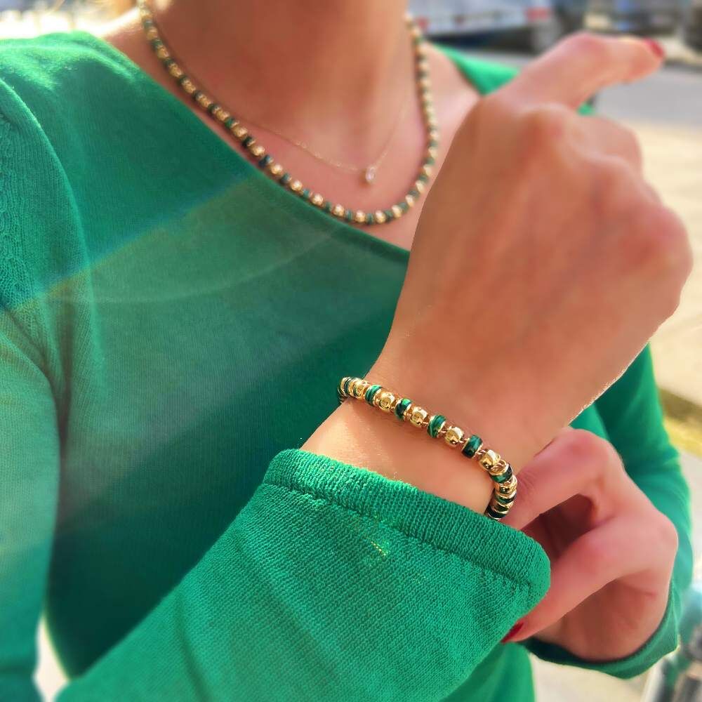 Yeşil Mineli Top Bileklik – BLK1052