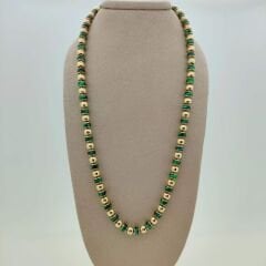 Yeşil Mineli Top Kolye – KLY1047