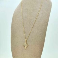 Taşlı Kutup Yıldızı Kolye - KLY1049