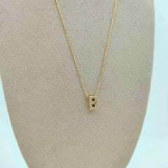 Taşlı B Harfi Kolye - KLY1052