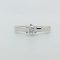 Pırlanta Tektaş Yüzük 0.30 Karat- Uluslararası HRD Sertifikalı-TTC0020