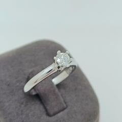 Pırlanta Tektaş Yüzük 0.30 Karat- Uluslararası HRD Sertifikalı-TTC0020