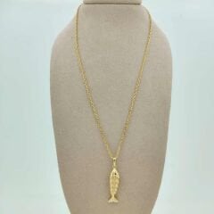 Taşlı Balık Kolye Ucu - KLU0697